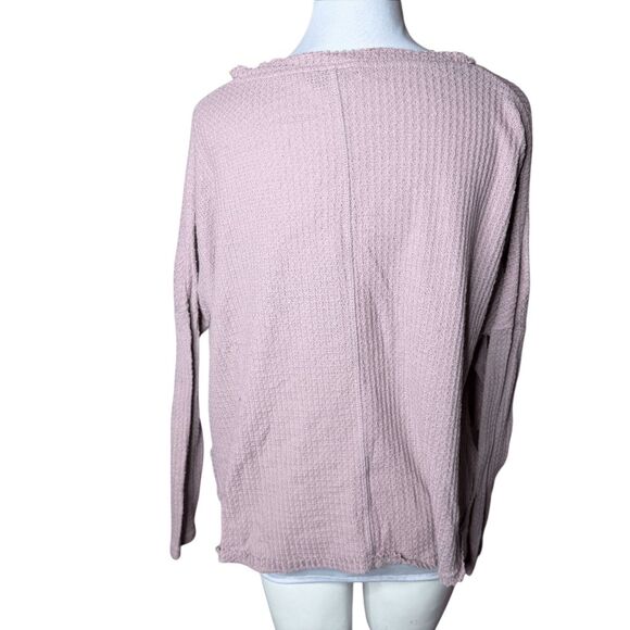 Out From Under UO mauve waffle knit thermal xs long sleeve top - Picture 6 of 9